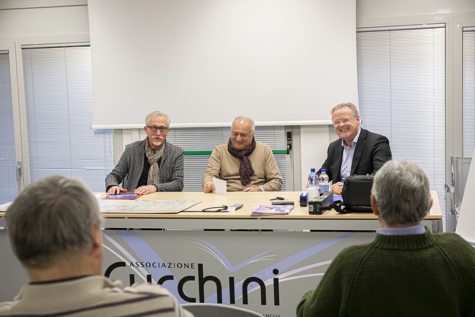 Giro del Lago di Santa Croce - da sx Paolo Coleselli - Ennio Soccal - Antonio Barattin