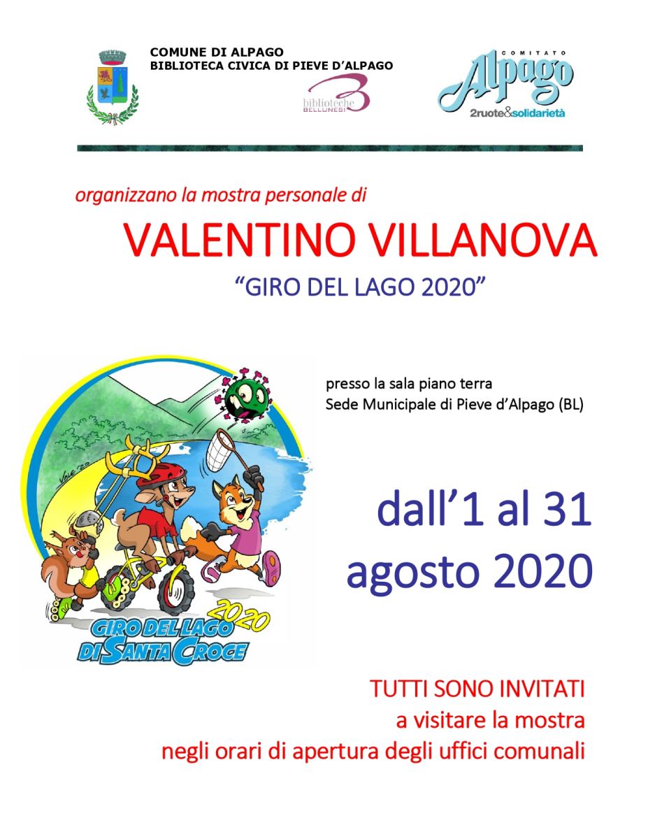 Il manifesto della mostra di Valentino Villanova