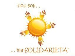 Il logo "non soli ....ma solidarietà"